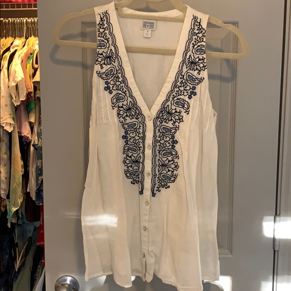 Embroidered Tank